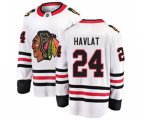 Chicago Blackhawks #24 Martin Havlat Fanatics Branded White Away Breakaway NHL Jersey
