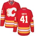 Calgary Flames #41 Mike Smith Premier Red Third NHL Jersey