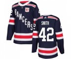 Adidas New York Rangers #42 Brendan Smith Authentic Navy Blue 2018 Winter Classic NHL Jersey