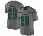 New York Jets #28 Curtis Martin Limited Gray Inverted Legend Football Jersey