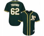 Oakland Athletics Lou Trivino Replica Green Alternate 1 Cool Base Baseball Player Jersey