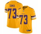 Minnesota Vikings #73 Dru Samia Limited Gold Inverted Legend Football Jersey