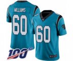Carolina Panthers #60 Daryl Williams Limited Blue Rush Vapor Untouchable 100th Season Football Jersey