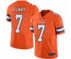 Denver Broncos #7 John Elway Limited Orange Rush Vapor Untouchable Football Jersey