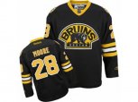 Reebok Boston Bruins #28 Dominic Moore Authentic Black Third NHL Jersey