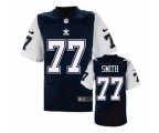 Dallas Cowboys #77 Tyron Smith Throwback Blue jerseys