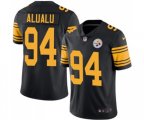 Pittsburgh Steelers #94 Tyson Alualu Limited Black Rush Vapor Untouchable Football Jersey