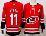 Carolina Hurricanes #11 Jordan Staal Red Stitched Hockey Jersey