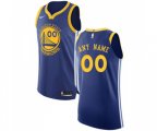 Golden State Warriors Customized Authentic Royal Blue Road Basketball Jersey - Icon Edition