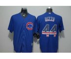 Men Chicago Cubs #44 Anthony Rizzo Blue USA Flag Fashion Cool Base Jersey