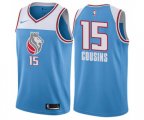 Sacramento Kings #15 DeMarcus Cousins Swingman Blue NBA Jersey - City Edition