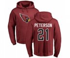 Arizona Cardinals #21 Patrick Peterson Maroon Name & Number Logo Pullover Hoodie