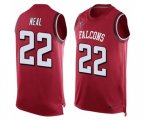 Atlanta Falcons #22 Keanu Neal Limited Red Player Name & Number Tank Top Football Jersey
