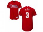 Philadelphia Phillies #3 Chuck Klein Red Flexbase Authentic Collection MLB Jersey