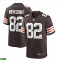 Cleveland Browns Retired Player #82 Ozzie Newsome Nike Brown Home Vapor Limited Jersey