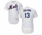 New York Mets Luis Guillorme White Home Flex Base Authentic Collection Baseball Player Jersey