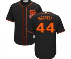 San Francisco Giants #44 Willie McCovey Replica Black Alternate Cool Base Baseball Jersey