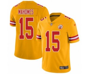 Kansas City Chiefs #15 Patrick Mahomes II Limited Gold Inverted Legend Football Jersey