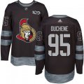 Ottawa Senators #95 Matt Duchene Authentic Black 1917-2017 100th Anniversary NHL Jersey