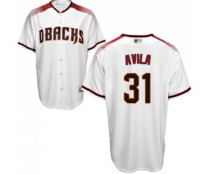Arizona Diamondbacks #31 Alex Avila Replica White Home Cool Base Baseball Jersey