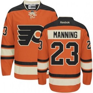Philadelphia Flyers #23 Brandon Manning Premier Orange New Third NHL Jersey