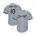 Chicago White Sox #10 Yoan Moncada Replica Grey Road Cool Base MLB Jerseys