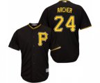 Pittsburgh Pirates #24 Chris Archer Replica Black Alternate Cool Base Baseball Jersey