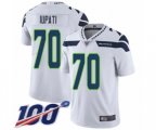 Seattle Seahawks #70 Mike Iupati White Vapor Untouchable Limited Player 100th Season Football Jersey
