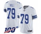 Dallas Cowboys #79 Trysten Hill White Vapor Untouchable Limited Player 100th Season Football Jersey
