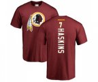 Washington Redskins #7 Dwayne Haskins Maroon Backer T-Shirt