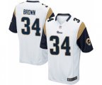 Los Angeles Rams #34 Malcolm Brown Game White Football Jersey