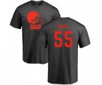 Cleveland Browns #55 Genard Avery Ash One Color T-Shirt