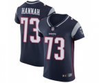 New England Patriots #73 John Hannah Navy Blue Team Color Vapor Untouchable Elite Player Football Jersey