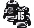 Chicago Blackhawks #15 Artem Anisimov Authentic Black 2019 Winter Classic NHL Jersey