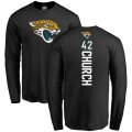 Jacksonville Jaguars #42 Barry Church Black Backer Long Sleeve T-Shirt