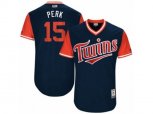 Minnesota Twins #15 Glen Perkins Perk Authentic Navy Blue 2017 Players Weekend MLB Jersey