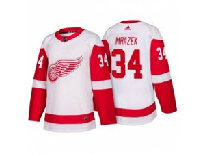 Detroit Red Wings #34 Petr Mrazek White 2017-2018 adidas Hockey Stitched NHL Jersey