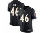 Baltimore Ravens #46 Morgan Cox Vapor Untouchable Limited Black Alternate NFL Jersey