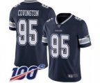 Dallas Cowboys #95 Christian Covington Navy Blue Team Color Vapor Untouchable Limited Player 100th Season Football Jersey