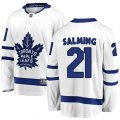 Toronto Maple Leafs #21 Borje Salming Fanatics Branded White Away Breakaway NHL Jersey