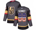 Vegas Golden Knights #88 Nate Schmidt Authentic Gray USA Flag Fashion NHL Jersey