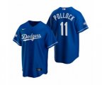 Los Angeles Dodgers A.J. Pollock Royal 2020 World Series Champions Replica Jersey