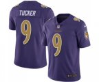 Baltimore Ravens #9 Justin Tucker Limited Purple Rush Vapor Untouchable Football Jersey