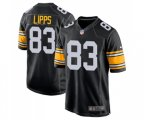 Pittsburgh Steelers #83 Louis Lipps Game Black Alternate Football Jersey