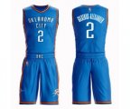 Oklahoma City Thunder #2 Shai Gilgeous-Alexander Swingman Royal Blue Basketball Suit Jersey - Icon Edition