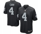 Oakland Raiders #4 Derek Carr Game Black Team Color Football Jersey