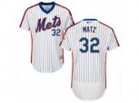 New York Mets #32 Steven Matz White Royal Flexbase Authentic Collection MLB Jersey