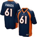 Denver Broncos #61 Matt Paradis Game Navy Blue Alternate NFL Jersey
