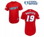 Toronto Blue Jays #19 Jose Bautista Authentic Red Cool Base Baseball Jersey