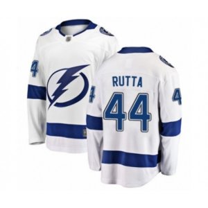 Tampa Bay Lightning #44 Jan Rutta Fanatics Branded White Away Breakaway Hockey Jersey